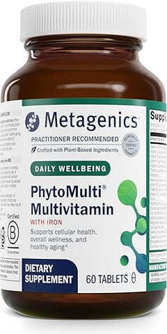 PhytoMulti Multivitamínico com Ferro – Multivitamínicos Diários com Fitonutrientes – Multivitamínico para Homens - Metagenics