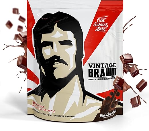 Old School Labs - Vintage Brawn – Pó Isolado de Proteína para Construção Muscular Masculina – 500g