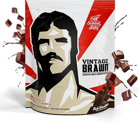 Old School Labs - Vintage Brawn – Pó Isolado de Proteína para Construção Muscular Masculina – 500g