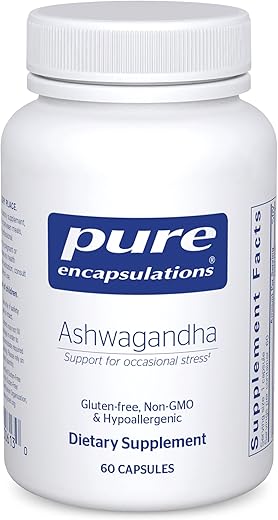 Ashwagandha – 500 mg Extrato de Ashwagandha – Metabolismo - Pure Encapsulations