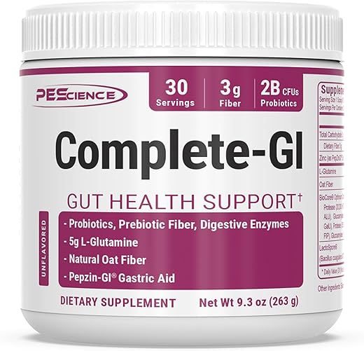 Complete GI – Probiótico com Zinco Carnosina e Enzima Digestiva – Sem Sabor – 60g - PEScience