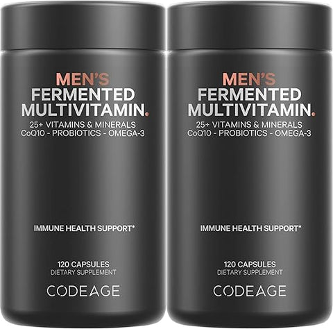 Multivitamínico Diário para Homens, 25 Vitaminas – Marca Líder em Suplementos - Codeage