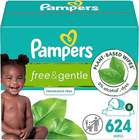 Free: Fraldas Descartáveis Tamanho XXG, 80 Unidades | Absorção Máxima | Proteção e Conforto - Pampers