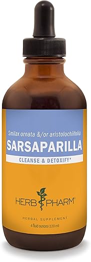 Extrato Líquido de Salsaparrilha para Limpeza e Desintoxicação – 118 ml - Herb Pharm