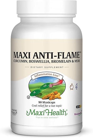 Maxi Health - Maxi Anti-Chamas Cápsulas, 90 Unidades – Suplemento Potente para Proteção contra Fogo