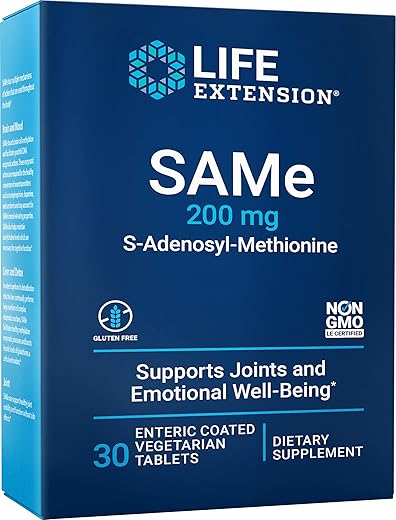 Same – Melhore o Humor e as Articulações – 60 Cápsulas - Life Extension