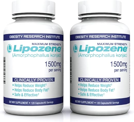 2 Frascos de 120 Cápsulas – Emagrecedor Natural – 240 Cápsulas - Lipozene