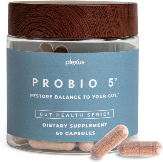 Probio5 Genérico 60 caps Novo Pacote, Suplemento Nutricional Probiótico 5 - Plexus