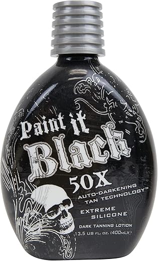 Millennium Tanning Products - Millennium Tanning Paint It Black 50X – Loção Bronzeadora Extrema Escura, 13.5 Onças (400 ml)