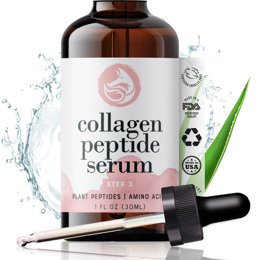 Foxbrim Naturals - Soro Peptídeo de Colágeno para o Rosto – Soro Facial Anti-Envelhecimento, Firmeza, Levantamento e Hidratação