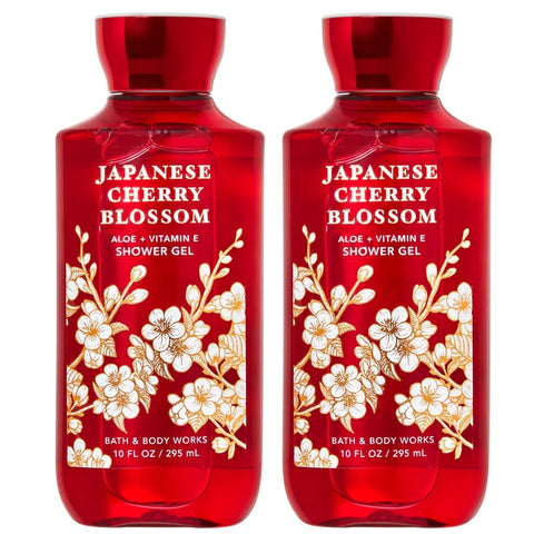 Bath & Body Works - Conjunto Presente Shower Gel Bath and Body Works Flor de Cerejeira Japonesa 300ml 2 Unidades (Flor de Cerejeira Japonesa)