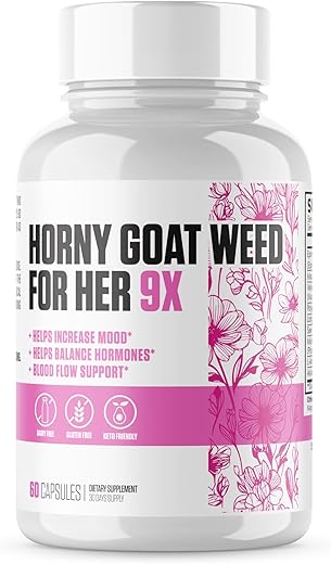 EPN Supplements - Libido Booster for Women | Horny Goat Weed For Her 9X | Auxilia Saúde Feminina, Humor, Energia, Fluxo Sanguíneo | Raiz de Maca, Longjack 7 Mais Ingredientes Poderosos em Doses Ultra | 3º