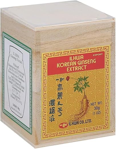 Extrato Concentrado Puro de Ginseng (30g, Embalagem de 1) – Chá de Ginseng Coreano 100% Puro – para Imunidade. Ginsenosídeo 450 mg - ILHWA
