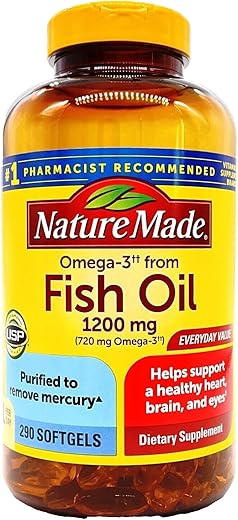Nature Made - Made Nature Ômega-3 de Óleo de Peixe 660 mg EPA DHA, 290 Softgels – Benefícios para a Saúde