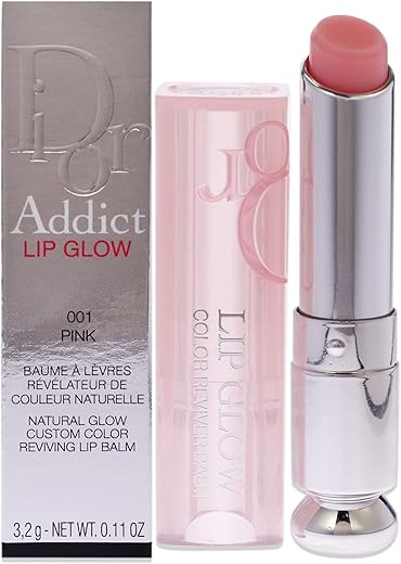 Christian Dior Addict Lip Glow #001 Pink 3.2 g – Batom Labial que realça a cor natural dos lábios