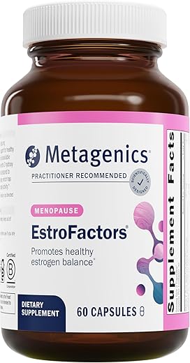 Estrofactors – Suporte ao Metabolismo de Estrogênio* – Detox de Estrogênio – com Beta-Caroteno, Curcumina - Metagenics