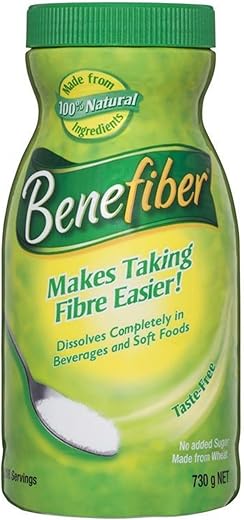 730g Jumbo Pó de Suplemento de Fibra 208 Porções – Marca Benefiber - Benefiber