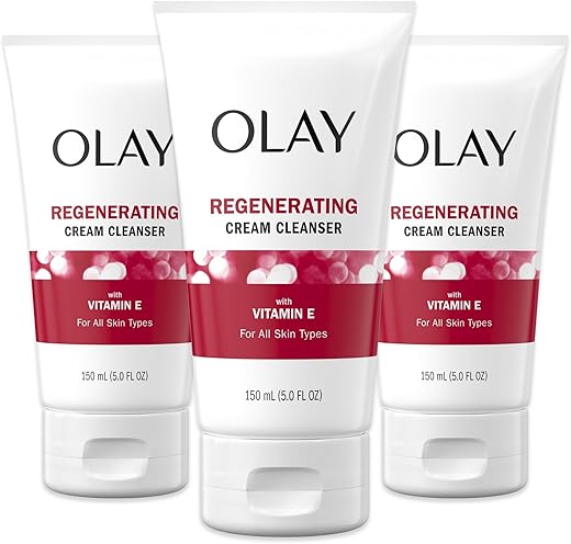 Regenerist Creme Regenerador de Limpeza Facial, 150 ml (Pack com 3 unidades) - Olay