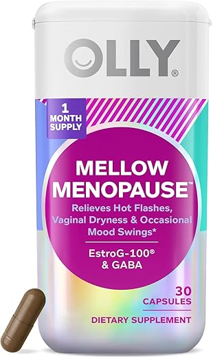 Mellow Menopause – Suplemento para Mulheres, Alivia Calorões e Ressecamento Vaginal | OLLY - OLLY