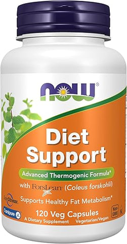 Suplementos, Suporte Dietético com ForsLean® (Coleus forskohlii), 120 Cápsulas Vegetais - NOW Foods