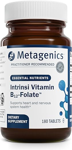 Intrinsi Vitamina B12-Folato – Sistema Nervoso | 60 cápsulas | 500 mcg B12 | 800 mcg Folato | Metagenics - Metagenics