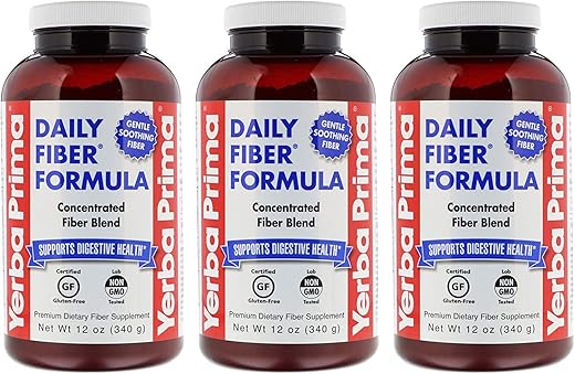 Fórmula Diária de Fibra 12 oz (3 Pacotes) – Solúvel | Compre Agora! - Yerba Prima
