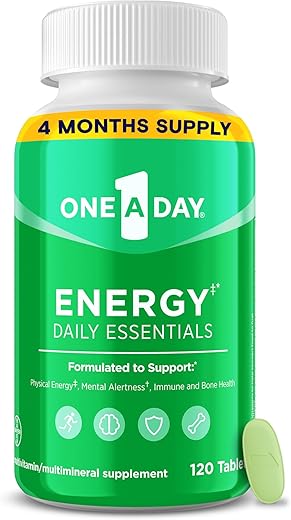 ONE A DAY - Multivitamínico One A Day Energy – Suporte Energético Diário para Energia Física – 60 comprimidos