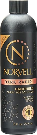 Premium Solução Autobronzeadora Sunless – Bronzeamento Rápido em 1 Hora, 8 fl.oz - Norvell