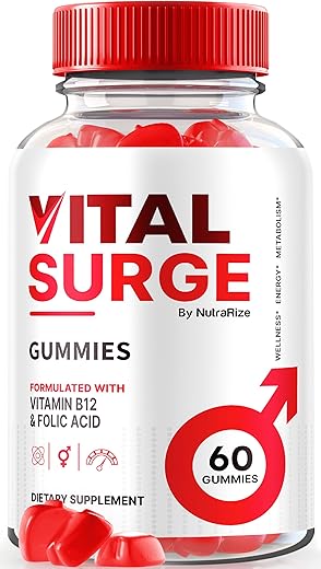 NutraRize - Vital Surge Gummies – Gomitas de Vinagre de Maçã Natural (60 Gummies)
