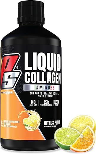 Amino23: Shots de Colágeno Líquido, 23g Proteína de Colágeno Promove Recuperação Pós-Exercício, Pele, Cabelo e Unhas Saudáveis - PROSUPPS
