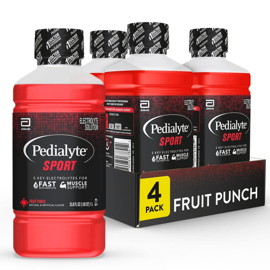 Sport Bebida Eletrolítica, Hidratação Rápida com 5 Eletrólitos Essenciais para Suporte Muscular Antes e Durante o Exercício - Pedialyte