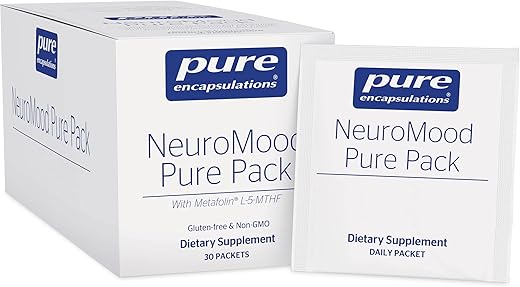 NeuroMood Pure Pack – Suplemento Dietético Completo para Função Saudável dos Neurotransmissores – 30 Pacotes - Pure Encapsulations