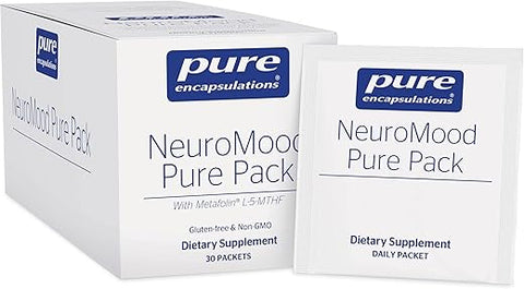 NeuroMood Pure Pack – Suplemento Dietético Completo para Função Saudável dos Neurotransmissores – 30 Pacotes - Pure Encapsulations