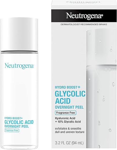 Hydro Boost Peel Facial Noturno com Ácido Glicólico e Ácido Hialurônico – 50ml - Neutrogena