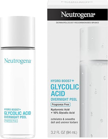 Hydro Boost Peel Facial Noturno com Ácido Glicólico e Ácido Hialurônico – 50ml - Neutrogena