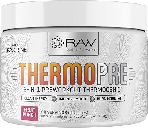 RAW Synergies - Queimador de Gordura Termogênico em Pó Pré-Treino para Mulheres e Homens, Energia – Marca X, 100g