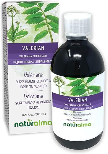 Valeriana (Valeriana officinalis) Tintura sem álcool – 500 ml Extrato Líquido em Gotas – Herbal Vegano - Naturalma