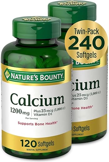 Nature's Bounty - Nature’s Bounty Cálcio Plus 1000 UI Vitamina D3, Suporte Imunológico  Nature’s Bounty