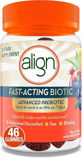 Advanced Prebiotic Gummies | Prebiótico Avançado para Mulheres e Homens | Resultados em 7 dias* | 46 Gummies - Align