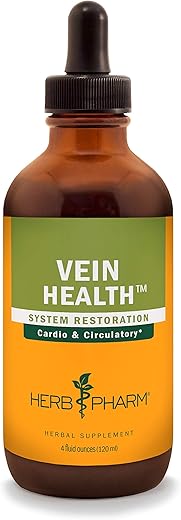 Fórmula Herbal Líquida para Saúde das Veias – Suporte ao Sistema Cardiovascular e Circulatório – 120 ml - Herb Pharm