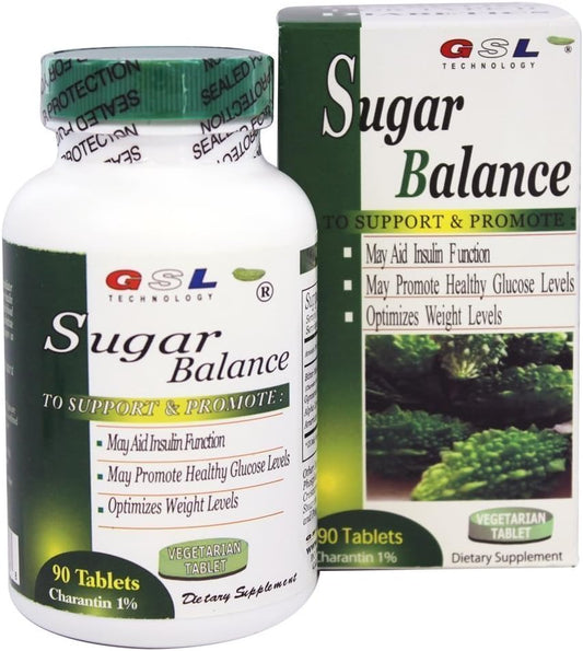 Sugar Balance | Suplementos para Equilíbrio de Açúcar (2 Frascos) | 90 Comprimidos/Frasco (Total de 120 Unidades) | TECH Sugar Balance | Fabricado nos EUA - GSL