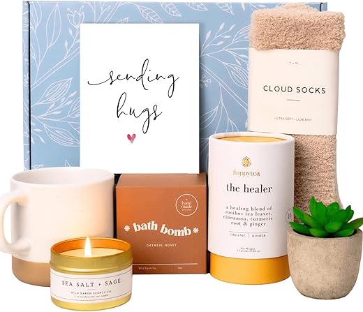 Unboxme Gifts - Unboxme Luxe – Caixa de Presente de Autocuidado para Mulheres | Pacote Premium com Cartão de Carinho | Cesta de Spa Relaxante e Bem-Estar