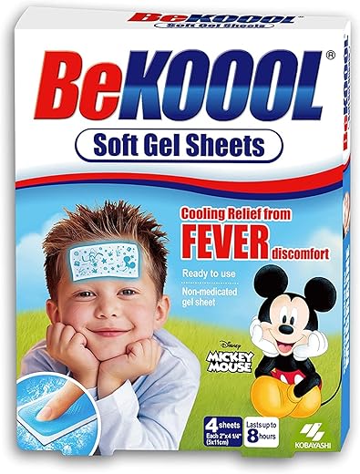 Gel Refrescante Infantil em Lenços de Gel Macio, 4 Unidades por Caixa (6 Caixas) - BeKoool