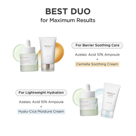 SKIN1004 Azelaic Acid 10% Ampoule, Hydrating Face Serum for Blemish-Prone & Oily Skin, Redness Soothing Serum for face, Visible Marks & Breakout Care with Centella, Korean Skin Care, 1.01 fl.oz / 30ml