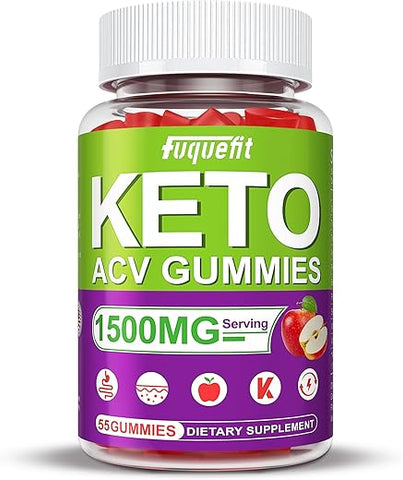 Fuquefit - Keto ACV Gummies 1500mg – Gomas Keto com B12, Romã e Suco de Beterraba 1500mg
