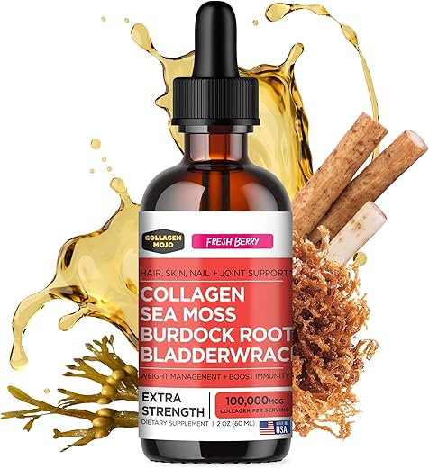Collagen Mojo - Colágeno Líquido Mojo – Mulheres | Fortaleça sua pele e cabelo | 100% natural