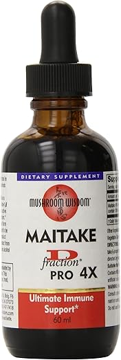 Inc. Maitake D Fraction Pro 4X – 60ml – Potencialize sua saúde com o poderoso extrato de cogumelo - Mushroom Wisdom