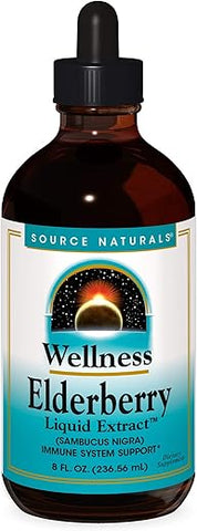 Extrato Líquido de Sabugueiro Source Naturals Wellness para Suporte ao Sistema Imunológico – Sambucus nigra – 240 ml