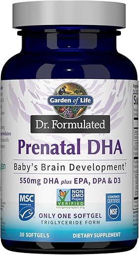 DHA Ômega-3 para Gestantes – 550mg DHA – Óleo de Peixe - Garden of Life
