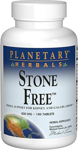 Stone Free 820 mg – Suporte Herbal para Rim e Vesícula 180 Comprimidos - Planetary Herbals